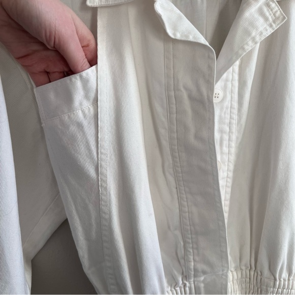 VTG Diane Von Furstenberg White Jumpsuit Size XS Small Boiler suit 80s 90s - Picture 10 of 12